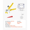 VEVOR Tile Leveling System, 1/8 Inch(3 mm) with 1pc Tile Plier, 700 PCS DIY Tile Leveler Spacers Clips and 200 PCS Reusable Wedges, Tile Tools Set for Professional Ceramic Tile and Stone Installation