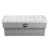 VEVOR Truck Bed Tool Box, Heavy Duty Aluminum Tool Box with Tread Patterns, Storage Toolbox Chest Organizer with Lock and Key, Ideal for Pickup, Truck Bed, RV, Trailer, 34 x 12 x 15.4 in, Silver