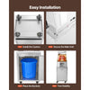 VEVOR Movable Base Cabinet for Orange Juicer, Thickened Stainless Steel, 4 Swivel Casters, Compatible with VEVOR NS2000E-2\NS2000E-2T\NS2000E-3 Semi-Automatic Feed Orange Juicer, Easy Installation