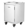 VEVOR Movable Base Cabinet for Orange Juicer, Thickened Stainless Steel Cabinet, 4 Swivel Casters, Compatible with VEVOR NS2000E-4\NS2000E-4P Fully Automatic Feed Orange Juicer, Easy Installation