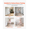 VEVOR Ballet Barre, 4 Ft Barre Bar for Home, Freestanding Portable Ballet Stretching Dance Bars, Height Adjustable Anti-Wobble Fitness Gym Studio Equipment, for Pilates Balance Workout