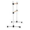 VEVOR Ballet Barre, 4 Ft Double Beechwood Barre Bar for Home, Freestanding Portable Ballet Stretching Dance Bars, Height Adjustable Anti-Wobble Fitness Gym Equipment, for Pilates Balance Workout