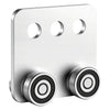VEVOR 4 Wheel Trolley Assembly Rollers, 4 Pcs 1100 lbs Load, Dual Bearing Trolley Assembly for 1-5/8" Wide and All 1-5/8" or Taller Strut Channel, Heavy Duty Sliding Track System for Warehouse Garage