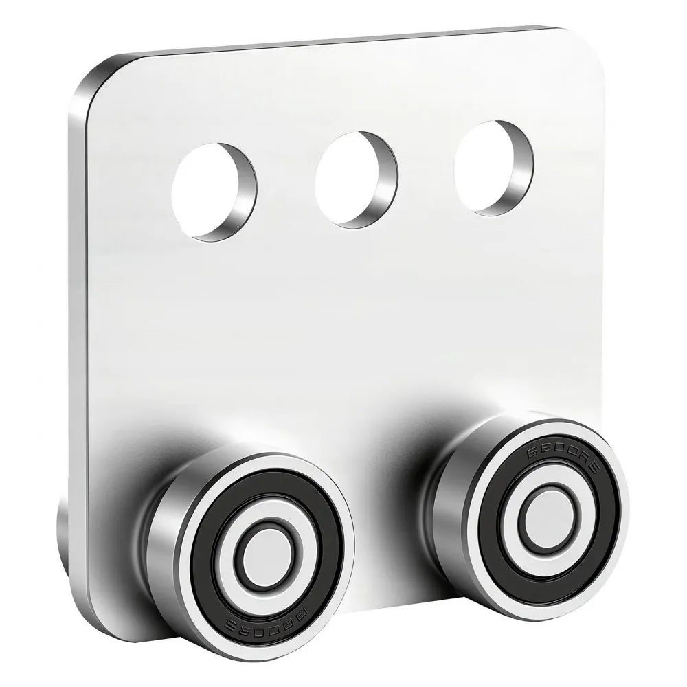 VEVOR 4 Wheel Trolley Assembly Rollers, 4 Pcs 1100 lbs Load, Dual Bearing Trolley Assembly for 1-5/8" Wide and All 1-5/8" or Taller Strut Channel, Heavy Duty Sliding Track System for Warehouse Garage