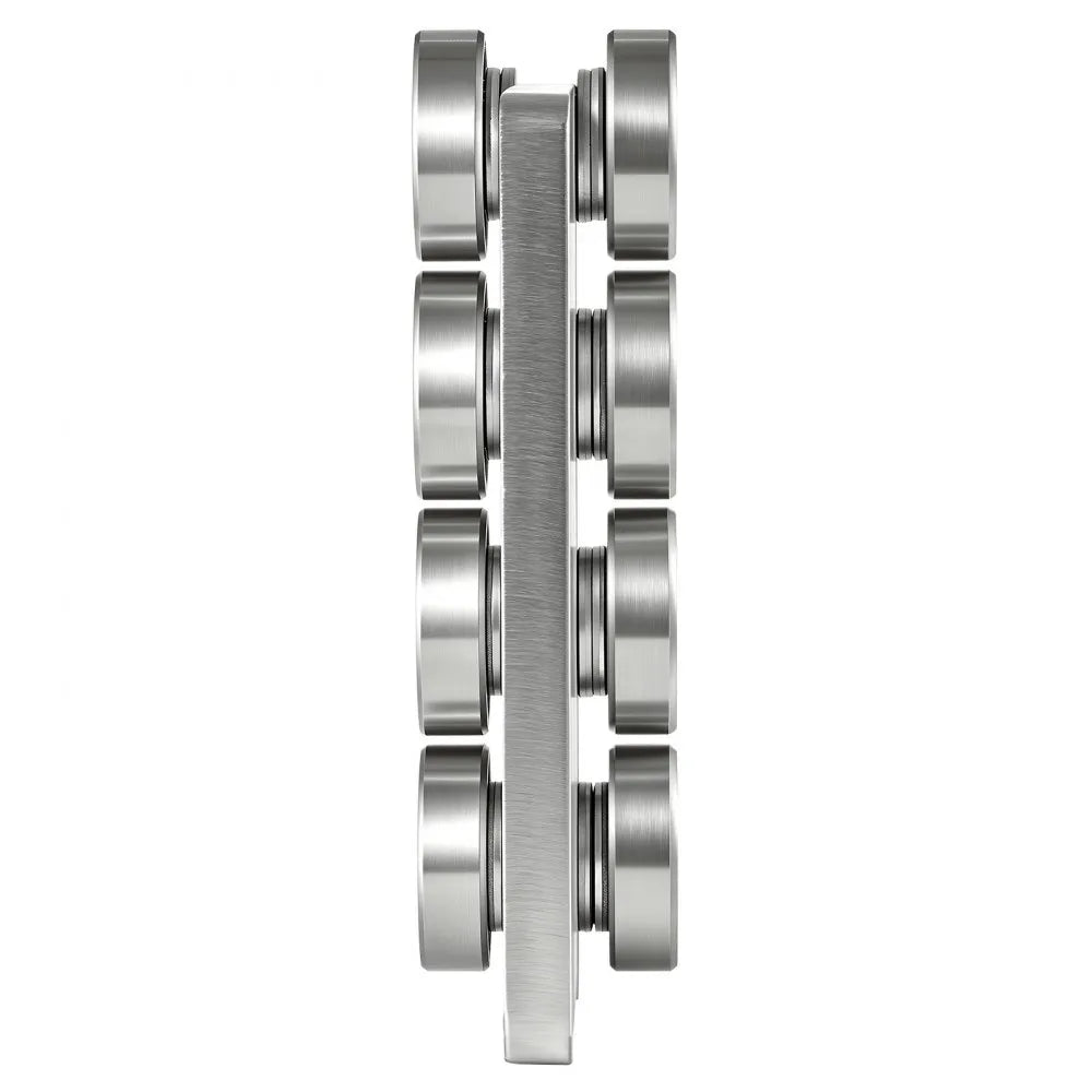 VEVOR 8 Wheel Trolley Assembly Rollers, 4 Pcs 3000 lbs Load, Dual Bearing Trolley Assembly for 1-5/8" Wide and All 1-5/8" or Taller Strut Channel, Heavy Duty Sliding Track System for Warehouse Garage