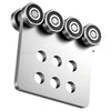 VEVOR 8 Wheel Trolley Assembly Rollers, 4 Pcs 3000 lbs Load, Dual Bearing Trolley Assembly for 1-5/8" Wide and All 1-5/8" or Taller Strut Channel, Heavy Duty Sliding Track System for Warehouse Garage