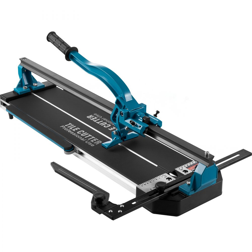 VEVOR Manual Tile Cutter, 24 inch, Porcelain Ceramic Tile Cutter with Tungsten Carbide Cutting Wheel, Infrared Positioning, Anti-Skid Feet, Durable Rails for professional installers or beginners