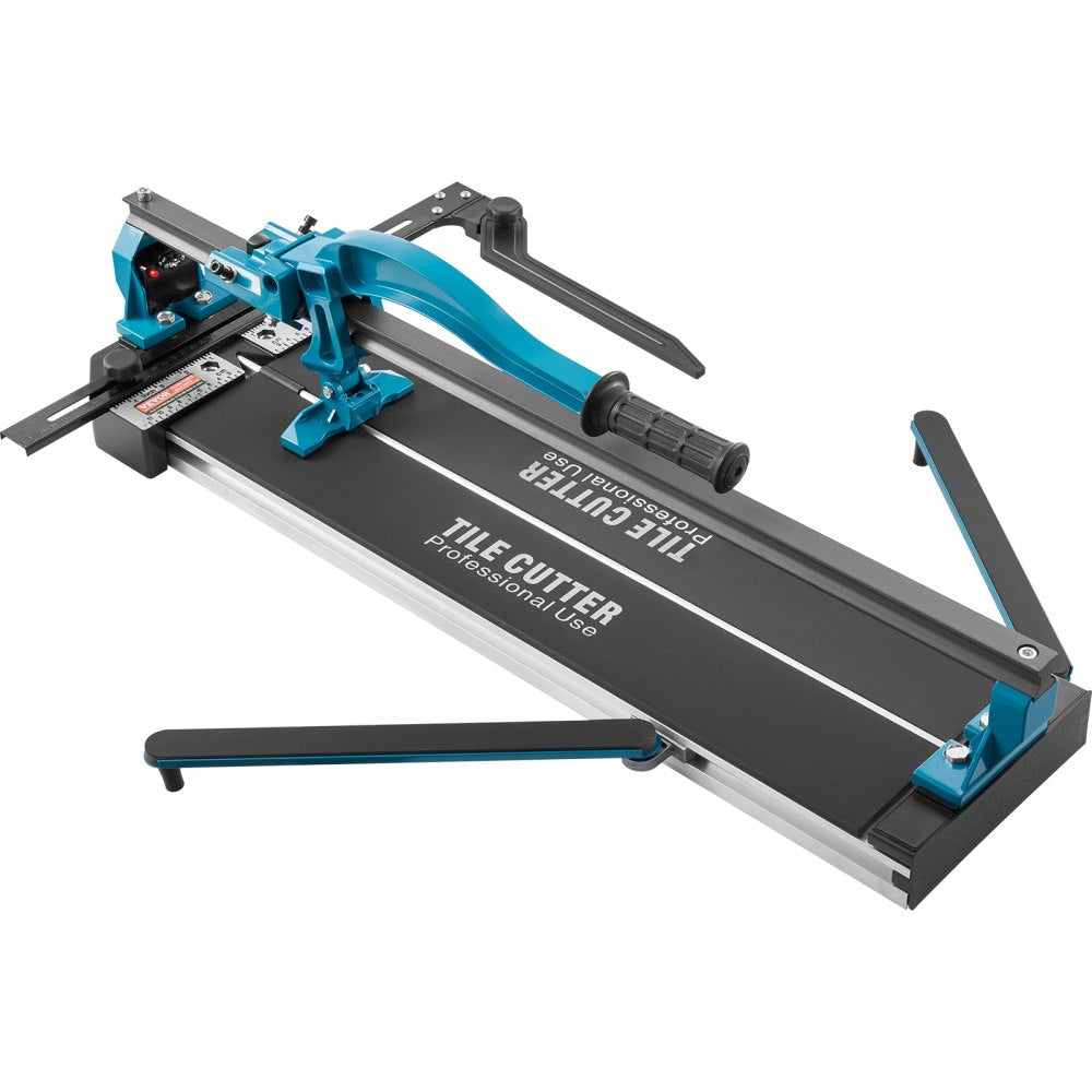 VEVOR Manual Tile Cutter, 24 inch, Porcelain Ceramic Tile Cutter with Tungsten Carbide Cutting Wheel, Infrared Positioning, Anti-Skid Feet, Durable Rails for professional installers or beginners