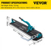 VEVOR Tile Cutter 31 Inch,Manual Tile Cutter Single Rail with Precise Laser Positioning, Alloy Cutter Wheel with Ergonomic Handle, Accurate Rulers, For Large Tile 0.24\"-0.59\" Thickness
