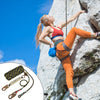 VEVOR Vertical Lifeline Assembly, 0.55'' x 100' Fall Protection Rope with 30 KN Breaking Tension, Polyester Roofing Rope with Steel Snap Hooks, Rope Grab, and Shock Absorber, ANSI Compliant