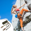 VEVOR Vertical Lifeline Assembly, 0.55'' x 50' Fall Protection Rope with 30 KN Breaking Tension, Polyester Roofing Rope with Steel Snap Hooks, Rope Grab, and Shock Absorber, ANSI Compliant