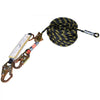 VEVOR Vertical Lifeline Assembly, 0.55'' x 50' Fall Protection Rope with 30 KN Breaking Tension, Polyester Roofing Rope with Steel Snap Hooks, Rope Grab, and Shock Absorber, ANSI Compliant