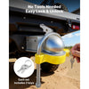 VEVOR Trailer Hitch Lock Kit, Fits for 1-7/8 in, 2 in, 2-5/16 in Couplers, Heavy-Duty Anti-Theft Trailer Ball Lock with Keys, Prying-Resistant, Adjustable Height Design for RVs, Boats, Trailers