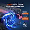 VEVOR Sine Wave Converter, 1000W, DC 12V to AC 120V, with Dual AC Sockets, 1 USB, 1 Type-C, Remote Operation for Portable Electronics, CE FCC Approved