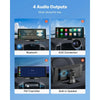 VEVOR Wireless Car Stereo, 10-Inch HD Portable Radio Touch Screen Compatible with Apple CarPlay and Android Auto, CarPlay Screen for Car with Voice Control, Mirror Link, Bluetooth, GPS Navigation