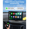 VEVOR Wireless Car Stereo, 9-Inch HD Portable Radio Touch Screen Compatible with Apple CarPlay & Android Auto, CarPlay Screen with Backup Camera, Voice Control, Mirror Link, Bluetooth, GPS Navigation