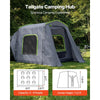 VEVOR Large SUV Tent for 5–9 Person, 10.6 x 8 FT All-Season SUV Tailgate Tent with Ventilated Door & Mesh Windows, PU3000mm Waterproof Dual-Use Car Rear Hatch Tents for Outdoor Camping Hiking