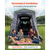 VEVOR Large SUV Tent for 5–9 Person, 10.6 x 8 FT All-Season SUV Tailgate Tent with Ventilated Door & Mesh Windows, PU3000mm Waterproof Dual-Use Car Rear Hatch Tents for Outdoor Camping Hiking