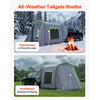 VEVOR Large SUV Tent for 5–9 Person, 10.6 x 8 FT All-Season SUV Tailgate Tent with Ventilated Door & Mesh Windows, PU3000mm Waterproof Dual-Use Car Rear Hatch Tents for Outdoor Camping Hiking