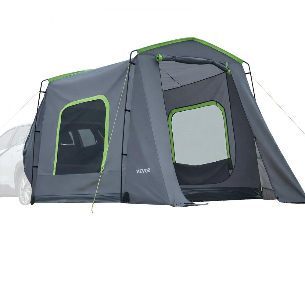 VEVOR Large SUV Tent for 5–9 Person, 10.6 x 8 FT All-Season SUV Tailgate Tent with Ventilated Door & Mesh Windows, PU3000mm Waterproof Dual-Use Car Rear Hatch Tents for Outdoor Camping Hiking