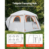 VEVOR Large SUV Tent for 6 Person, 10 x 9 FT 3-Season SUV Tailgate Tent with Ventilated Doors & Mesh Windows, PU2000mm Waterproof Dual-Use Car Rear Hatch Tents for Outdoor Camping Hiking
