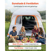 VEVOR Large SUV Tent for 6 Person, 10 x 9 FT 3-Season SUV Tailgate Tent with Ventilated Doors & Mesh Windows, PU2000mm Waterproof Dual-Use Car Rear Hatch Tents for Outdoor Camping Hiking