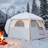 VEVOR Large SUV Tent for 6 Person, 10 x 9 FT 3-Season SUV Tailgate Tent with Ventilated Doors & Mesh Windows, PU2000mm Waterproof Dual-Use Car Rear Hatch Tents for Outdoor Camping Hiking