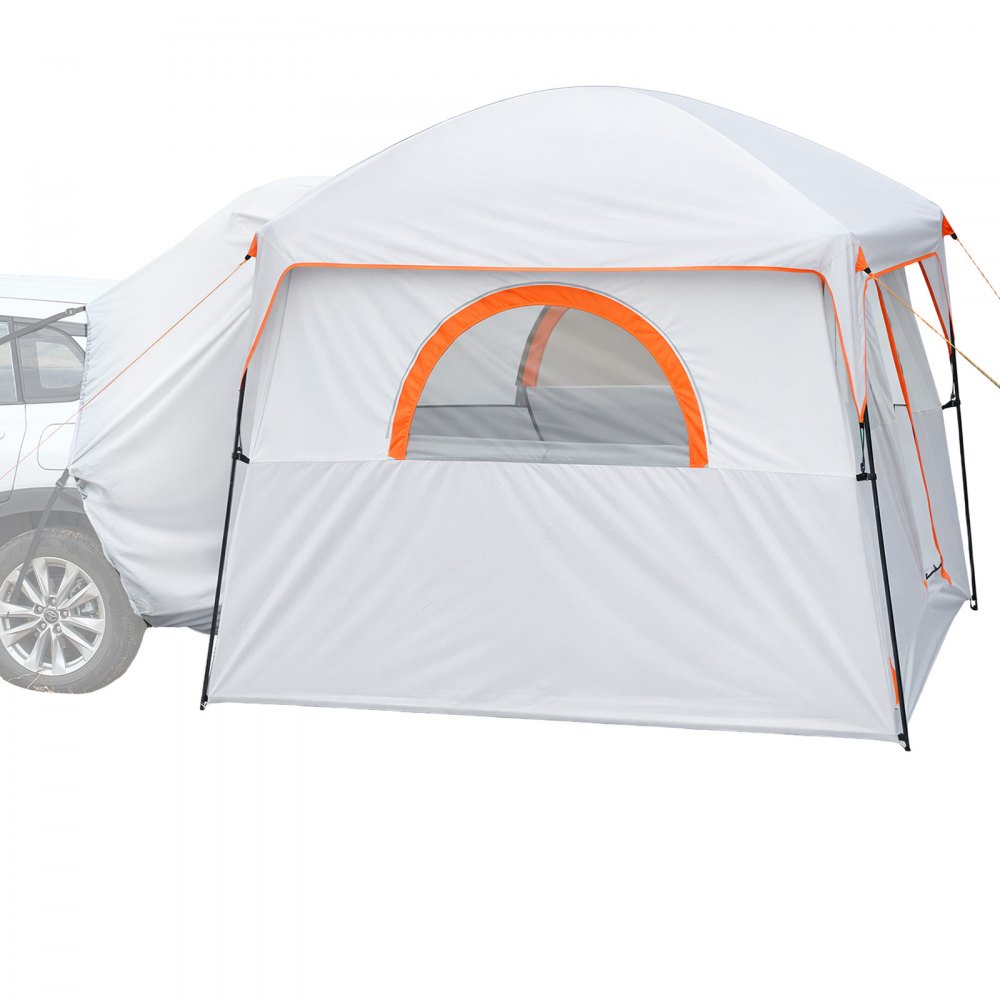 VEVOR Large SUV Tent for 6 Person, 10 x 9 FT 3-Season SUV Tailgate Tent with Ventilated Doors & Mesh Windows, PU2000mm Waterproof Dual-Use Car Rear Hatch Tents for Outdoor Camping Hiking