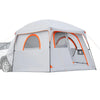 VEVOR Large SUV Tent for 6 Person, 10 x 9 FT 3-Season SUV Tailgate Tent with Ventilated Doors & Mesh Windows, PU2000mm Waterproof Dual-Use Car Rear Hatch Tents for Outdoor Camping Hiking