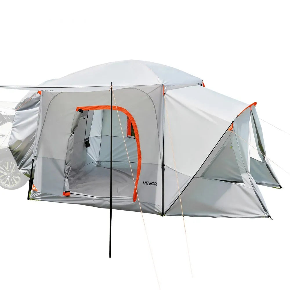 VEVOR SUV Camping Tent for 5-9 Person, 13 x 10 FT 3-Season SUV Tailgate Tent with Ventilated Windows, PU2000mm Waterproof Dual-Use Car Rear Hatch Tents for Outdoor Hiking Travels