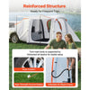 VEVOR Inflatable SUV Tent with Awning, 8 x 6.7 ft 3-Season SUV Tailgate Tent with Ventilated Doors & Mesh Window, PU2000mm Waterproof Car Rear Hatch Tents for Outdoor Camping - Air Pump Included