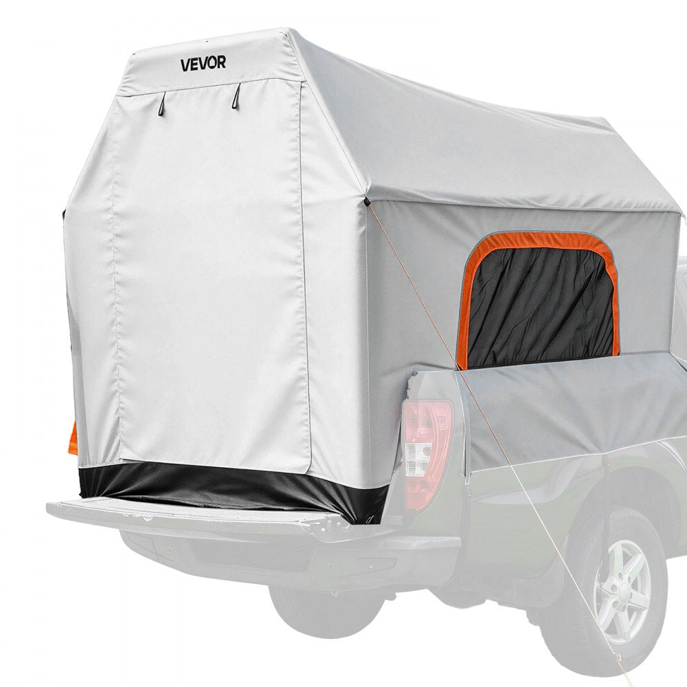 VEVOR Inflatable Pickup Truck Tent, 7.2 x 5.4 FT 3-Season Truck Bed Tent with Ventilated Mesh Windows, PU2000mm Waterproof Pickup Camping Tents for Outdoor Hiking Activities - Air Pump Included
