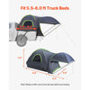 VEVOR Pickup Truck Tent, Fits 5.5-6.0 ft Truck Tents for Camping, Waterproof PU2000 mm 2-3 Person Sleeping Truck Bed Tent, Sturdy Truck Bed Camper Shell with Expandable Awning, Rainfly, Storage Bag