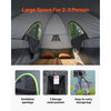 VEVOR Pickup Truck Tent, Fits 5.5-6.0 ft Truck Tents for Camping, Waterproof PU2000 mm 2-3 Person Sleeping Truck Bed Tent, Sturdy Truck Bed Camper Shell with Expandable Awning, Rainfly, Storage Bag