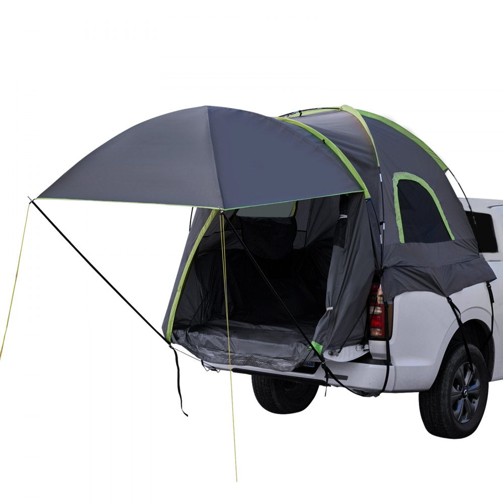 VEVOR Pickup Truck Tent, Fits 5.5-6.0 ft Truck Tents for Camping, Waterproof PU2000 mm 2-3 Person Sleeping Truck Bed Tent, Sturdy Truck Bed Camper Shell with Expandable Awning, Rainfly, Storage Bag