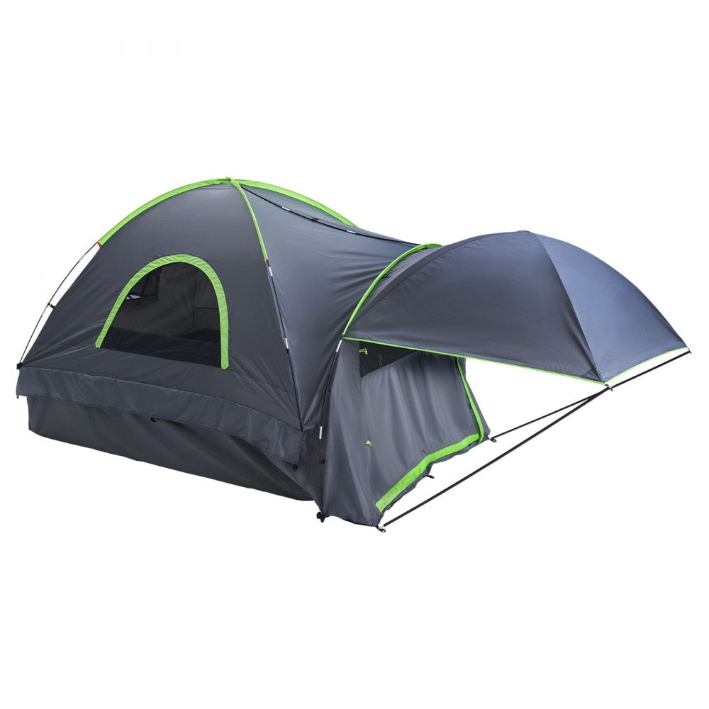 VEVOR Pickup Truck Tent, Fits 5.5-6.0 ft Truck Tents for Camping, Waterproof PU2000 mm 2-3 Person Sleeping Truck Bed Tent, Sturdy Truck Bed Camper Shell with Expandable Awning, Rainfly, Storage Bag