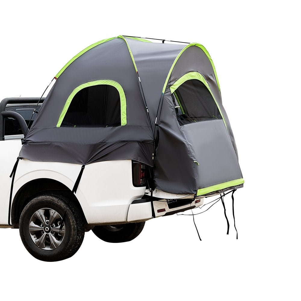 VEVOR Pickup Truck Tent, Fit 5.0-5.2 ft Truck Tents for Camping, Waterproof PU2000mm 2-3 Person Sleeping Truck Bed Tent with Double Layer Design Windows, Sturdy Truck Bed Camper Shell with Storage Bag