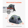 VEVOR Pickup Truck Tent, Fit 5.5-6.0 ft Truck Tents for Camping, Waterproof PU2000mm 2-3 Person Sleeping Truck Bed Tent with Double Layer Design Windows, Sturdy Truck Bed Camper Shell with Storage Bag