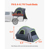 VEVOR Pickup Truck Tent, Fit 6.4-6.7 ft Truck Tents for Camping, Waterproof PU2000 2-3 Person Sleeping Truck Bed Tent with Double Layer Design Windows, Sturdy Truck Bed Camper Shell with Storage Bag