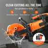 VEVOR Electric Concrete Saw, 9 in, 1800 W Motor Circular Saw Cutter with 3.5 in Cutting Depth, Wet/Dry Disk Saw Cutter Includes Water Line, Pump and Blade, for Stone, Brick