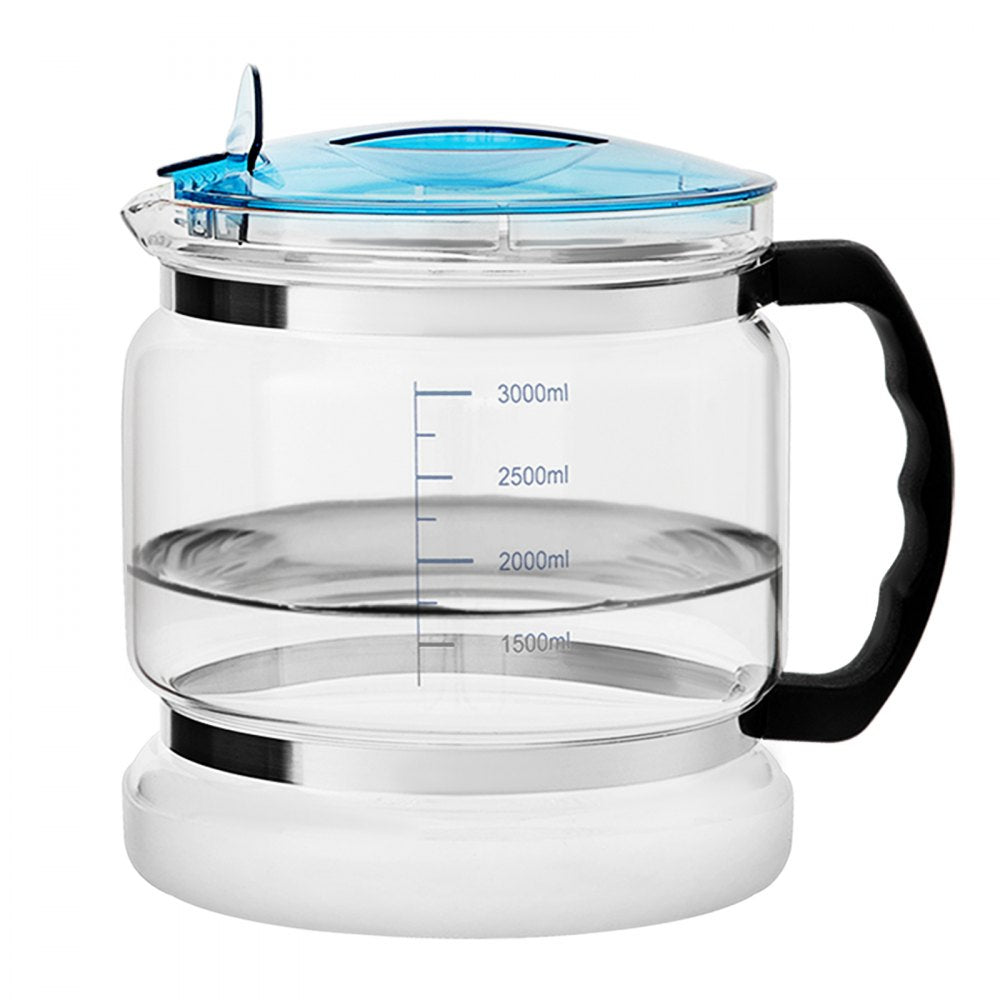 VEVOR 1.1Gal Water Distiller, 0.3Gal/H, 750W Distilled Water Maker Machine 0-99H Timing Setting Temp Display, 304 Stainless Steel Countertop Distiller Glass Carafe Cleaning Powder 3 Carbon Packs, Red