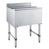 VEVOR Commercial Ice Bin, 65.1 Qt Max Capacity, 24 x 19 x 33 Inch Stainless Steel Ice Chest with Sliding Lid and Bottle Holders, Cooler Cart Cocktail Unit for Bar Restaurant Pub, NSF Certified