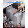 VEVOR Commercial Ice Bin, 39.6 Qt Max Capacity, 12 x 24 x 33 Inch Stainless Steel Ice Chest with Sliding Lid, 24H Long-Lasting Insulation, Cooler Cart Cocktail Unit for Bar Restaurant Pub, NSF