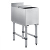VEVOR Commercial Ice Bin, 39.6 Qt Max Capacity, 12 x 24 x 33 Inch Stainless Steel Ice Chest with Sliding Lid, 24H Long-Lasting Insulation, Cooler Cart Cocktail Unit for Bar Restaurant Pub, NSF