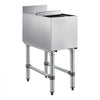 VEVOR Commercial Ice Bin, 39.6 Qt Max Capacity, 12 x 24 x 33 Inch Stainless Steel Ice Chest with Sliding Lid, 24H Long-Lasting Insulation, Cooler Cart Cocktail Unit for Bar Restaurant Pub, NSF