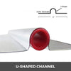 VEVOR PEX Heat Transfer Plates, 100pcs Box Radiant Heat Transfer Plates, 2ft Aluminum PEX Heat Transfer Plates, 1/2 inch Heat Transfer Plates Designed for PEX Tubing