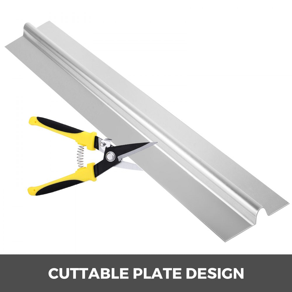 VEVOR PEX Heat Transfer Plates, 50 pcs Box Radiant Heat Transfer Plates, 4 ft Aluminum PEX Heat Transfer Plates, 1/2 inch Heat Transfer Plates Designed for PEX Tubing