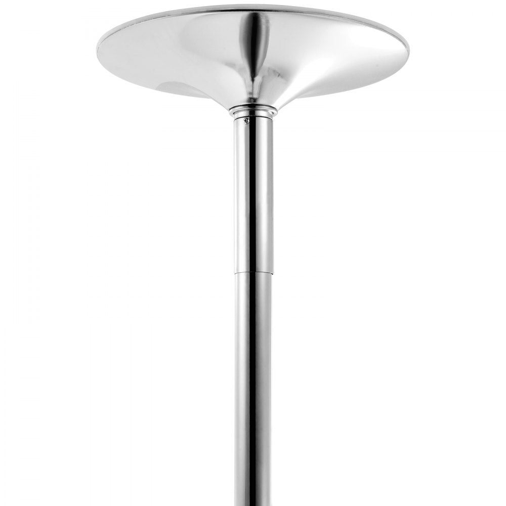 VEVOR Professional Dancing Pole, Spinning Static Dancing Pole Kit, Portable Removable Pole, 45mm Heavy-Duty Stainless Steel Pole, Height Adjustable Fitness Pole, for Exercise Home Club Gym, Silver