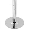 VEVOR Professional Dancing Pole, Spinning Static Dancing Pole Kit, Portable Removable Pole, 45mm Heavy-Duty Stainless Steel Pole, Height Adjustable Fitness Pole, for Exercise Home Club Gym, Silver