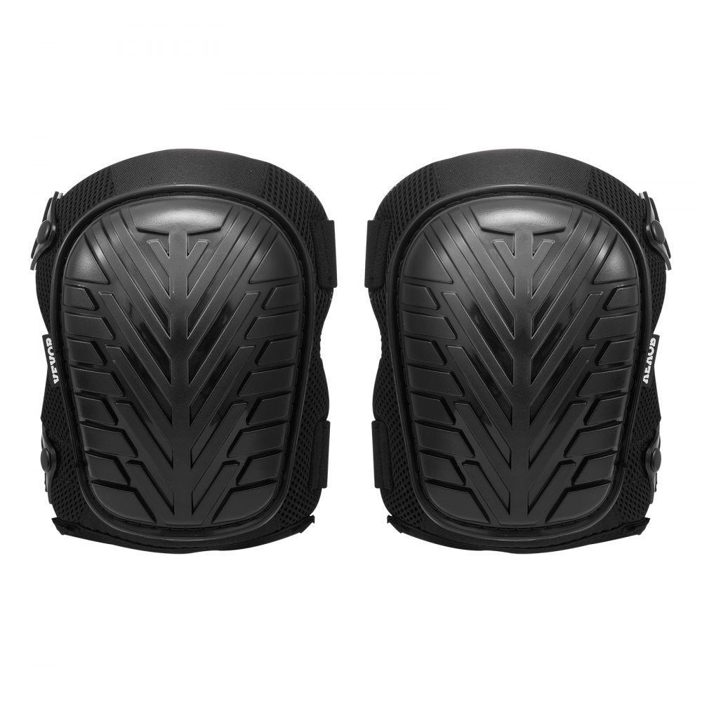 VEVOR Knee Pads for Work, Heavy Duty Construction Knee Pads with Adjustable Straps & Rivets, Thick Gel Knee Pads with Foam Cushion for All-Round Knee Protection, Fit Men & Women for Flooring Gardening